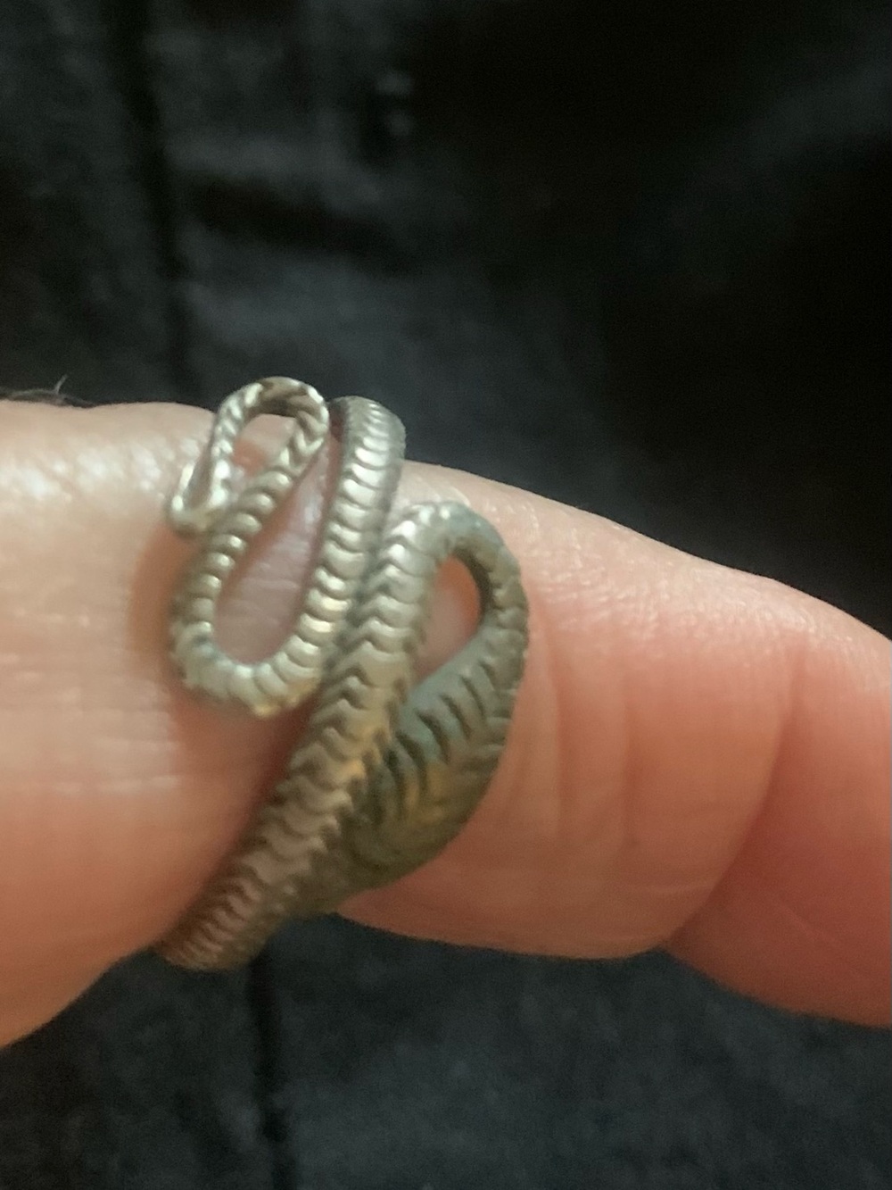 Silver Snake Wrap Ring